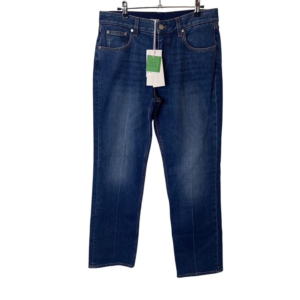 NEW Stella McCartney 30 Slim Fit Straight Vintage‎ Dark Blue Cotton Denim Jeans